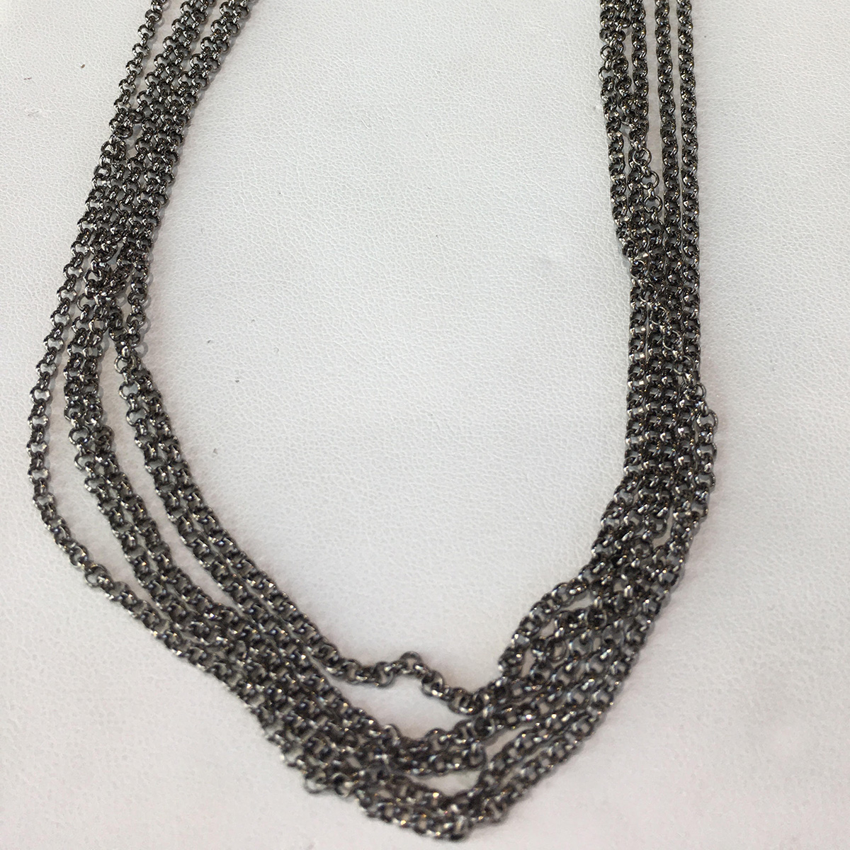 Ruby Lena Multi Strand Clasp Necklace