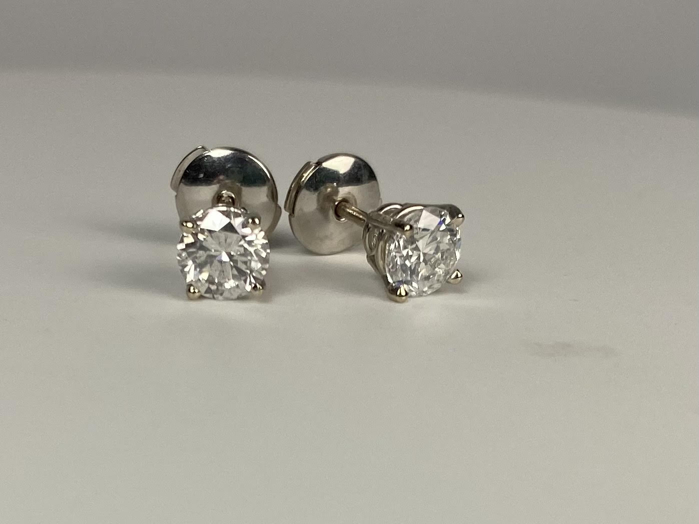 1.01 CTW Diamond Stud Earrings
