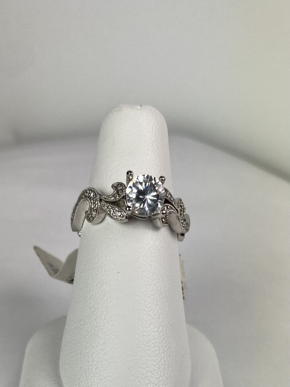 White Gold and Diamond Floral Ring